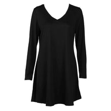 Load image into Gallery viewer, Autumn Winter New Brand MOKINGTOP Women Dress Casual Long Sleeve Evening Party Short Cotton Linen Midi Dresses#LSN