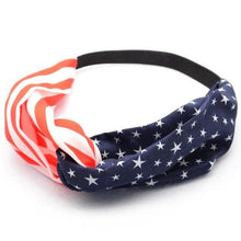 Load image into Gallery viewer, Women American Flag Sporting Sweatband Stretch Headband Hair Band Hairbands Bandana Headwrap Girls Hair Accessories
