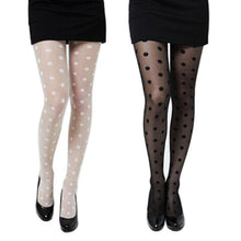 Load image into Gallery viewer, Sexy stockings 2017 Women Sexy Sheer Lace Big Dot Pantyhose Stockings Tights Dots Black White