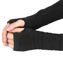 Load image into Gallery viewer, Fashion Women Gloves Winter Wrist Arm Hand Warmer Knitted Long Fingerless Gloves Mitten Coffee Gray Black