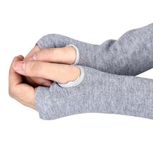 Load image into Gallery viewer, Fashion Women Gloves Winter Wrist Arm Hand Warmer Knitted Long Fingerless Gloves Mitten Coffee Gray Black