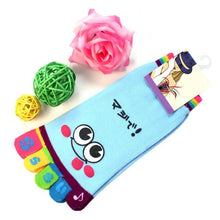 Load image into Gallery viewer, JECKSION 2016 New Hot Fashion One Pair Lady Women Girls Smile Five Fingers Print Trainer Toe Ankle clothesSocks