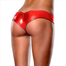 Load image into Gallery viewer, Solid Women G-String Sexy Underwear Women Bare Imitation Leather Underpants Lingerie Lady Thongs calcinha