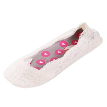 Load image into Gallery viewer, Women's lace socks invisible Summer New Cotton Lace Antiskid Liner Low Cut Socks Breathable Summer Sox Meias