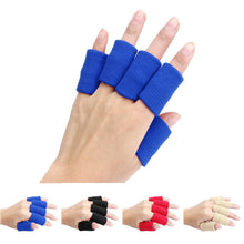 Load image into Gallery viewer, 10pcs Sports Elastic Finger Support Sleeve Protector Stretch Basketball Finger Guard Support Sleeves Protector#20