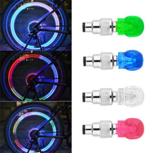 Load image into Gallery viewer, 2pcs Bicycle Light Skull Shape Tyre Valve Caps LED Light Wheel Tyre Lamp for Bike Bicycle accessories #E5