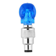 Load image into Gallery viewer, 2pcs Bicycle Light Skull Shape Tyre Valve Caps LED Light Wheel Tyre Lamp for Bike Bicycle accessories #E5