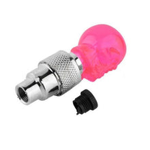 Load image into Gallery viewer, 2pcs Bicycle Light Skull Shape Tyre Valve Caps LED Light Wheel Tyre Lamp for Bike Bicycle accessories #E5