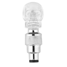 Load image into Gallery viewer, 2pcs Bicycle Light Skull Shape Tyre Valve Caps LED Light Wheel Tyre Lamp for Bike Bicycle accessories #E5