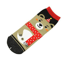 Load image into Gallery viewer, 3D Printed Christmas Socks Women Unisex Low Cut Ankle Socks Animal Design Women's Casual Comfortable Cotton Crew Socks