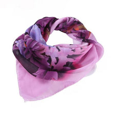 Load image into Gallery viewer, Feitong Fashion Chiffon Square Scarf For Women 60*60cm Flower Printing Profession Head Wrap Kerchief Neck Shawl hijab scarf