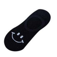 Load image into Gallery viewer, 1Pairs Invisible Socks Women&amp;Men Shallow Mouth Boat Socks Smile Cotton Sock Slippers Short Ankle Socks