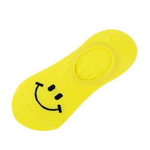 Load image into Gallery viewer, 1Pairs Invisible Socks Women&amp;Men Shallow Mouth Boat Socks Smile Cotton Sock Slippers Short Ankle Socks