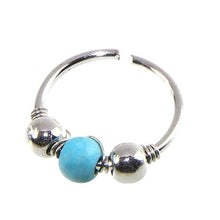 Load image into Gallery viewer, 1xStainless Steel Nose Ring Nostril Hoop Nose Earring Piercing Jewelry Silver  Hand knitted Earrings #30