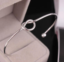 Load image into Gallery viewer, Simple knot bracelet Chic Fashion Simple Knot Bangle Cuff Opening Bracelet Copper Casting Jewelry
