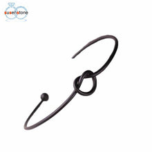 Load image into Gallery viewer, SUSENSTONE Chic Fashion Simple Knot Bangle Cuff Opening Bracelet Copper Casting Jewelry