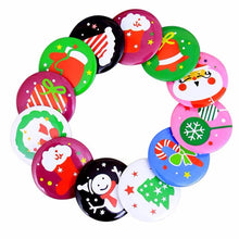 Load image into Gallery viewer, 3PC  Christmas Decorative articles Tinplate Badge Brooch Badge Suit Hats Corsets Brooches Decoration Christmas Pendant #30