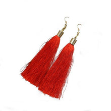Load image into Gallery viewer, 2016 new arrival Bohemian Earrings Women Long Tassel Fringe Boho Dangle Earrings Alloy Wire Earrings accessories ornamentation