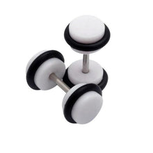 Load image into Gallery viewer, 2X Acrylic Fake Cheater Ear Stretcher Expander Plug Tunnel Barbell Earrings Acrylic multicolor Stud Earrings #30