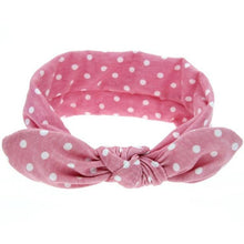 Load image into Gallery viewer, Fashion Cute Cat Ears headband Rabbit Ears Elastic Wave Point Bowknot Headband Dots Hot Sale Girls hairband Wolesale