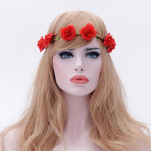 Load image into Gallery viewer, New Design Boho Headbands Hairband Women Ladies Floral Flower Festival Wedding Garland Head Band Beach Party Hair Accessories