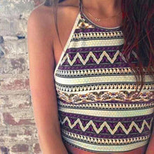 Load image into Gallery viewer, Women Boho Tank Tops Bustier Bra Vest Crop Bralette Shirt Blouse Cami Blue L