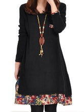 Load image into Gallery viewer, Patchwork Floral Hemline Women's Dress