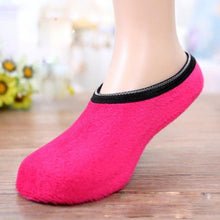 Load image into Gallery viewer, Hot Sale Winter Thick Socks Women Girls Non Slip Slipper Fleece Warm Gripper Slippers Slip-Resistant Bottom Sole Ankle Socks