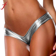 Load image into Gallery viewer, Solid Women G-String Sexy Underwear Women Bare Imitation Leather Underpants Lingerie Lady Thongs calcinha