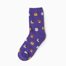 Load image into Gallery viewer, Feitong 1 Pair Funny Socks Cute long happy Socks Women Girl Casual Comfortable Character Print Cotton Cat Socks calcetines mujer
