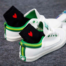Load image into Gallery viewer, Feitong 1Pair Cotton Short Socks 2017 Womens Geometric Heart Printed Ankle High Low Cut Cotton Funny  Socks popsocket