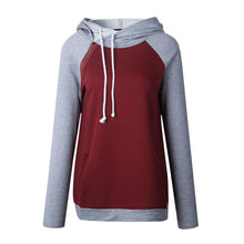 Load image into Gallery viewer, Women's Funnel Neck Collar Oblique Zipper Casual Tunic Long Sleeve Hoodie Pullover Sweatshirt for Autumn Winter