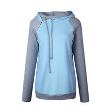 Load image into Gallery viewer, Women's Funnel Neck Collar Oblique Zipper Casual Tunic Long Sleeve Hoodie Pullover Sweatshirt for Autumn Winter