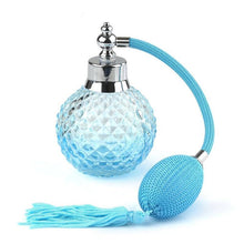 Load image into Gallery viewer, 100ml Crystal Art Vintage Style Refillable Perfume Atomizer Long Spray Bottle