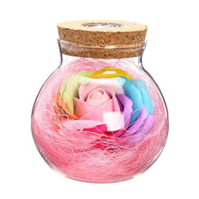 Load image into Gallery viewer, Rose Wish Bottle Handmade Eternal Never Withered Flower With Remote Control 7 Color LED Light Bottle Gift for Valentine's Day Mother's Day Anniversary Birthday Wedding
