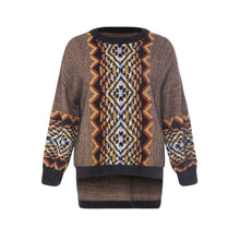 Load image into Gallery viewer, Lantern Sleeve Black Knitted Top