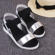 Load image into Gallery viewer, Women's Summer Sandals Shoes Peep-toe Low Shoes Roman Sandals Ladies Flip Flops