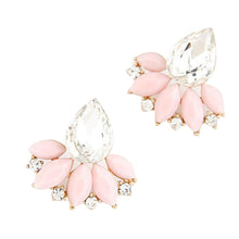 Load image into Gallery viewer, Ladies Fashion OL Temperament Shining Gem Leaves Earrings