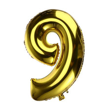 Load image into Gallery viewer, 32 inch Thickened Helium Foil Balloons Birthday Number Balloons for Wedding Anniversary Decoration (Gold)
