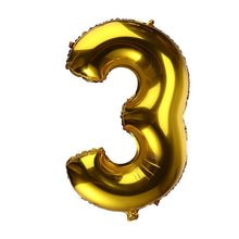 Load image into Gallery viewer, 32 inch Thickened Helium Foil Balloons Birthday Number Balloons for Wedding Anniversary Decoration (Gold)