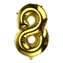 Load image into Gallery viewer, 32 inch Thickened Helium Foil Balloons Birthday Number Balloons for Wedding Anniversary Decoration (Gold)