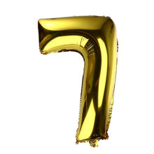 Load image into Gallery viewer, 32 inch Thickened Helium Foil Balloons Birthday Number Balloons for Wedding Anniversary Decoration (Gold)
