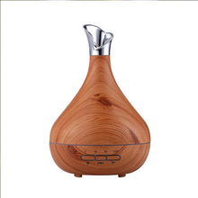 Load image into Gallery viewer, 300ml Aroma Essential Oil Diffuser Ultrasonic Air Humidifier purifier with Wood Grain LED Lights for Office Home Bedroom
