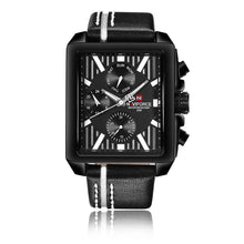 Load image into Gallery viewer, NAVIFORCE Luxury Genuine Leather Quartz Men Watch Square Dial 3ATM Water-Proof Man Casual Wristwatch with Sub-dials + Box