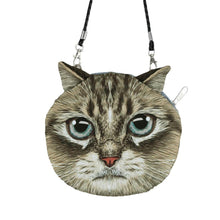 Load image into Gallery viewer, New Cute Women Shoulder Bag Cat Face Cartoon Print Zipper Closure Messenger Clutch Coin Purse Bag