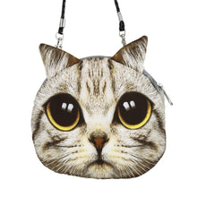 Load image into Gallery viewer, New Cute Women Shoulder Bag Cat Face Cartoon Print Zipper Closure Messenger Clutch Coin Purse Bag