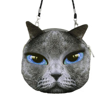 Load image into Gallery viewer, New Cute Women Shoulder Bag Cat Face Cartoon Print Zipper Closure Messenger Clutch Coin Purse Bag