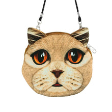 Load image into Gallery viewer, New Cute Women Shoulder Bag Cat Face Cartoon Print Zipper Closure Messenger Clutch Coin Purse Bag