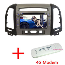 Load image into Gallery viewer, 7'' Quad Core 2GB RAM Android 7.1.2 WiFi BT 4G Car multimedia player GPS Capacitive Screen For Hyundai SANTA FE 3 Hole 2006-2012