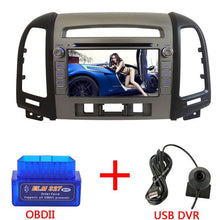 Load image into Gallery viewer, 7'' Quad Core 2GB RAM Android 7.1.2 WiFi BT 4G Car multimedia player GPS Capacitive Screen For Hyundai SANTA FE 3 Hole 2006-2012
